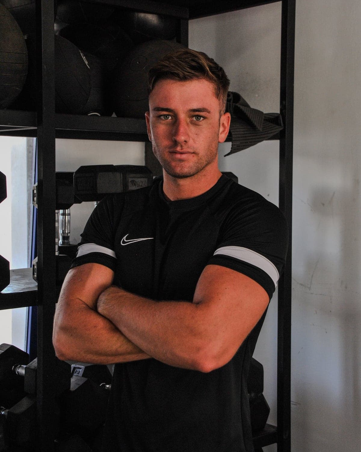 Tobias, preparador físico y head coach de North Method, en el gimnasio.